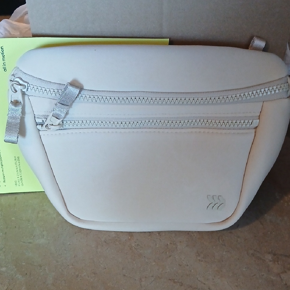 All in Motion Cream Belt Bag